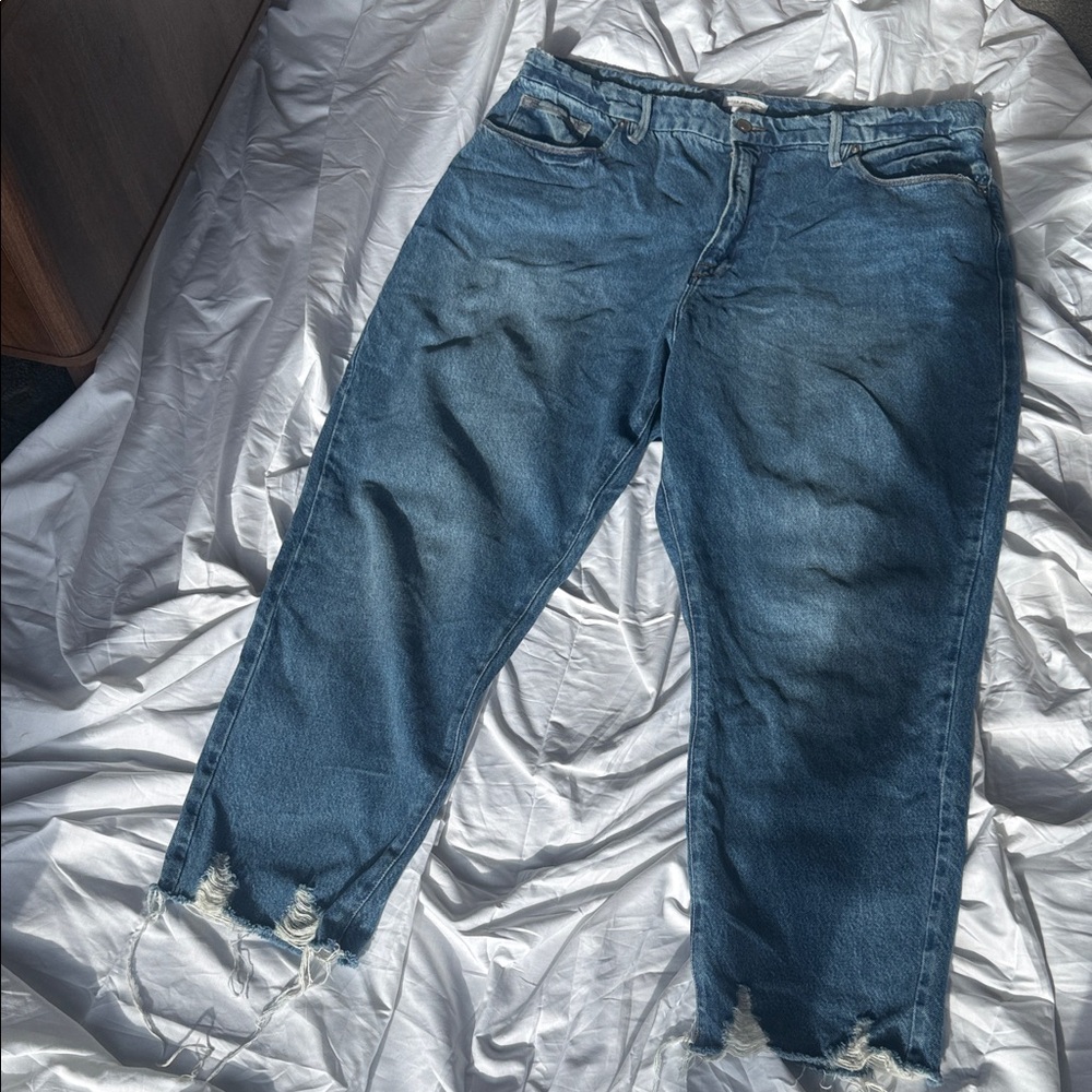 Good American GOOD BARREL Distressed